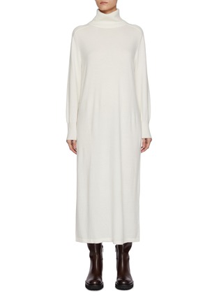 Main View - Click To Enlarge - ARCH4 - Turtleneck Knitted Maxi Dress