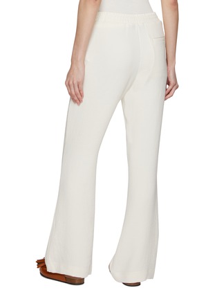 Back View - Click To Enlarge - JW ANDERSON - Elasticated Waistband Sheep Wool Cashmere Flared Leg Pants