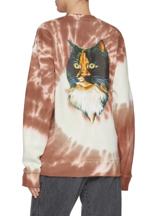 Back View - Click To Enlarge - JW ANDERSON - Tie Dye Cat Cotton Sweatshirt