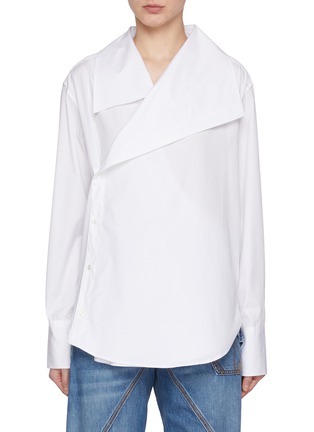 Main View - Click To Enlarge - JW ANDERSON - Oversized Collar Cotton Shirt