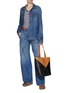 Figure View - Click To Enlarge - JW ANDERSON - Twisted Medium Wash Denim Jacket