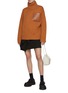 Figure View - Click To Enlarge - JW ANDERSON - High Neck Sheep Wool Alpaca Blend Pocket Sweater