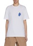 Main View - Click To Enlarge - JW ANDERSON - Anchor Logo Patch Crewneck Cotton T-Shirt