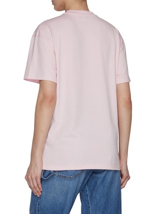 Back View - Click To Enlarge - JW ANDERSON - Anchor Logo Patch Crewneck Cotton T-Shirt