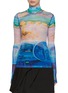 Main View - Click To Enlarge - JW ANDERSON - Printed Turtleneck Mesh Top