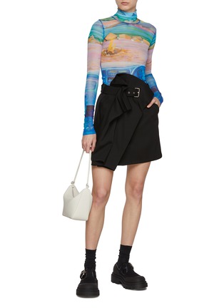 Figure View - Click To Enlarge - JW ANDERSON - Printed Turtleneck Mesh Top