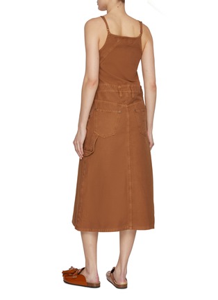 Back View - Click To Enlarge - JW ANDERSON - Twisted Strappy Cotton Dress