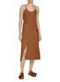 Figure View - Click To Enlarge - JW ANDERSON - Twisted Strappy Cotton Dress