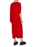 Back View - Click To Enlarge - JW ANDERSON - Asymmetrical Drape Sheep Wool Cashmere Dress