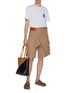 Figure View - Click To Enlarge - JW ANDERSON - Twisted Cotton Workwear Shorts