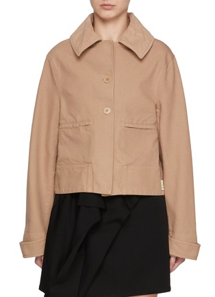 Main View - Click To Enlarge - JW ANDERSON - Cropped Cotton Workwear Jacket