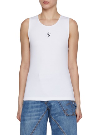 Main View - Click To Enlarge - JW ANDERSON - Anchor Embroidery Cotton Vest