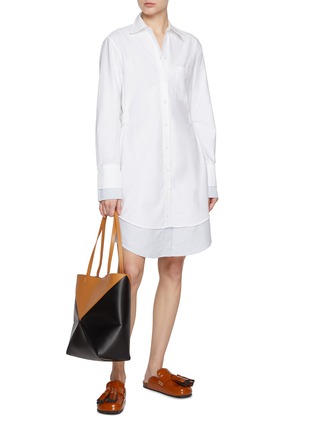 Figure View - Click To Enlarge - JW ANDERSON - Double Cotton Shirt Dress