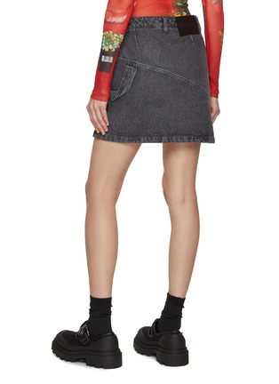 Back View - Click To Enlarge - JW ANDERSON - Twisted Denim Mini Skirt