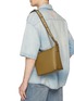 Figure View - Click To Enlarge - LOEWE - Cubi Leather Crossbody Bag