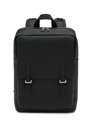 Main View - Click To Enlarge - LOEWE - Military Grained Leather Backpack