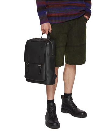 Figure View - Click To Enlarge - LOEWE - Military Grained Leather Backpack