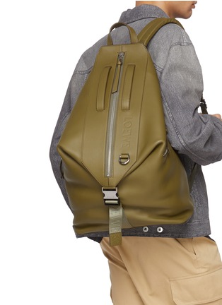 Figure View - Click To Enlarge - LOEWE - Convertible Leather Backpack