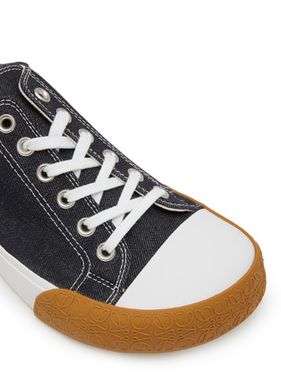 Detail View - Click To Enlarge - LOEWE - Bloc Lace Up Denim Men's Sneakers