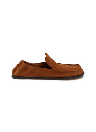 Main View - Click To Enlarge - LOEWE - Flex Suede Leather Loafers