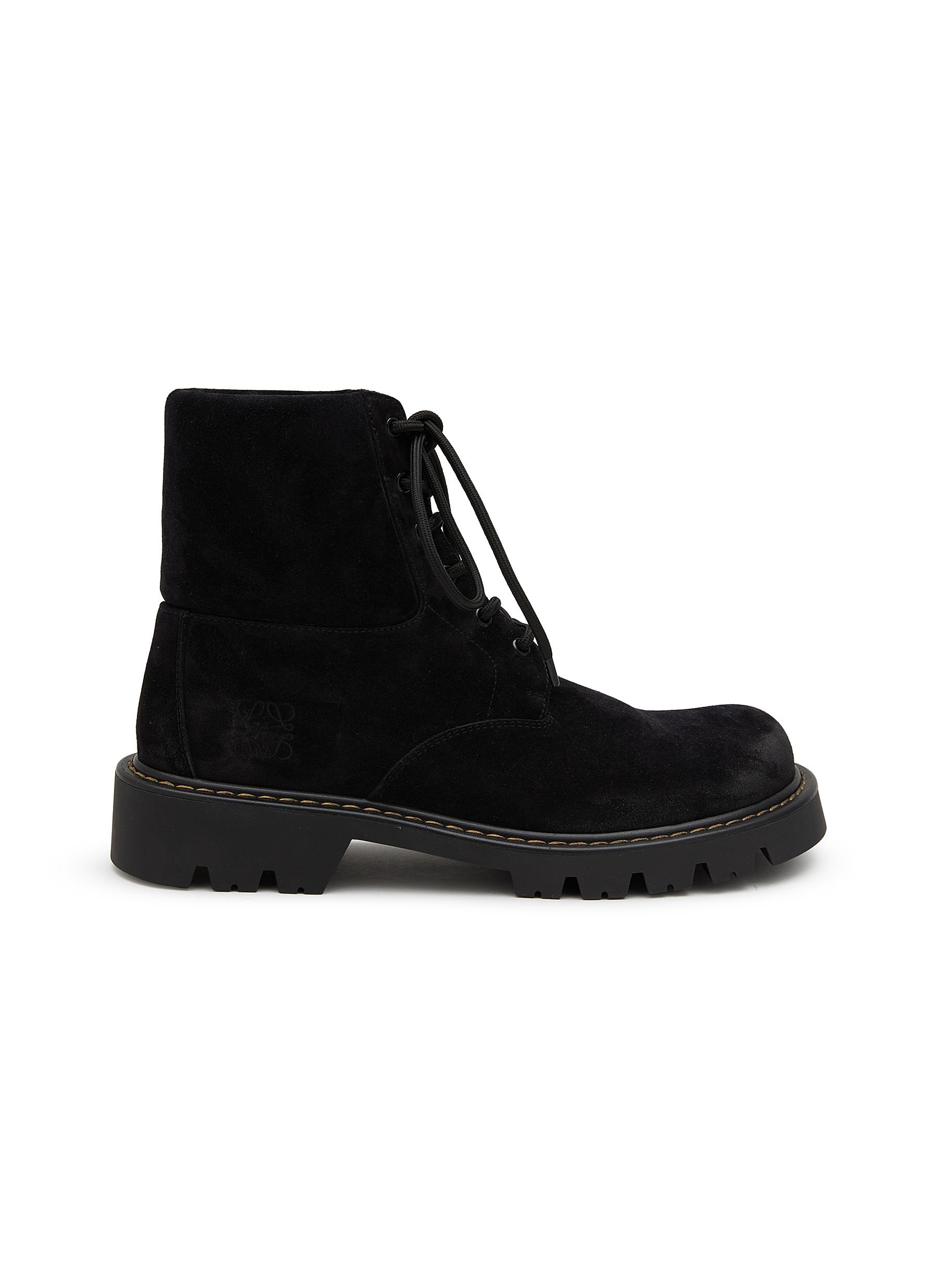 【LOEWE】SEIRRA スエード コンバット ブーツ Loewe Sierra suede combat boots Loewe