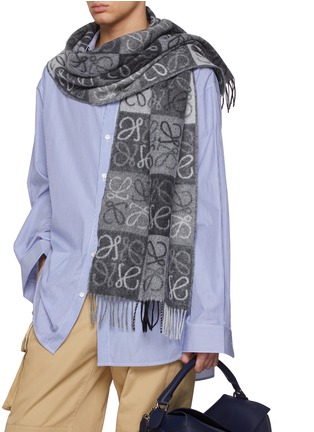 Figure View - Click To Enlarge - LOEWE - Anagram Wool Cashmere Scarf