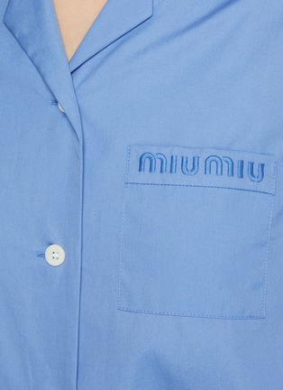  - MIU MIU - Cotton Poplin Pyjama Shirt