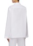 Back View - Click To Enlarge - MIU MIU - Logo Embroidered Cotton Shirt