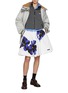 Figure View - Click To Enlarge - MIU MIU - Logo Embroidered High Neck Blouson