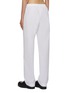 Back View - Click To Enlarge - MIU MIU - Logo Embroidered Elasticated Waist Cotton Pants