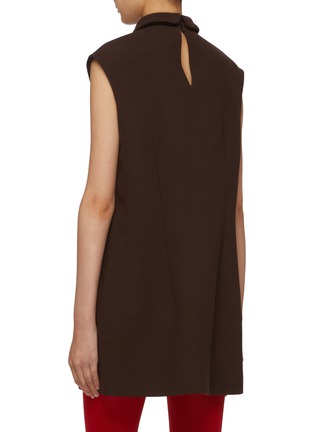 Back View - Click To Enlarge - MIU MIU - Cap Sleeve Wool Dress