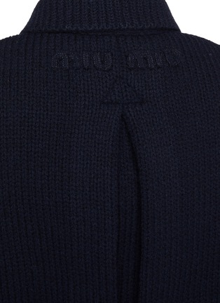  - MIU MIU - Double Breasted Shrunken Wool Knit Cardigan