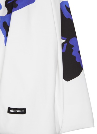  - MIU MIU - Logo Patch Flower Graphic Print Flared Skirt