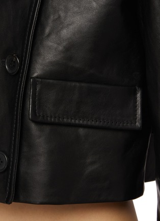  - MIU MIU - Shrunken Cropped Leather Jacket