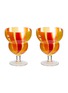 Main View - Click To Enlarge - LSA - Folk Water/Wine Glass Set of 2 — Orange/Red/Yellow