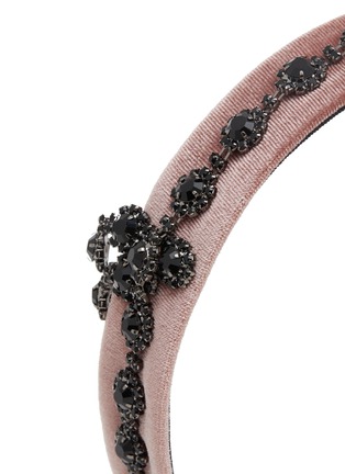 Detail View - Click To Enlarge - JENNIFER OUELLETTE - Rhinestones Flower Tassels Headband