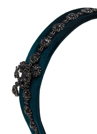 Detail View - Click To Enlarge - JENNIFER OUELLETTE - Rhinestones Flower Tassels Headband