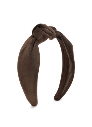 Figure View - Click To Enlarge - JENNIFER OUELLETTE - Ultra Suede Blair Turban Headband