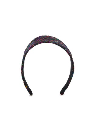 Main View - Click To Enlarge - JENNIFER OUELLETTE - Bias Cut Silk Tweed Wide Headband