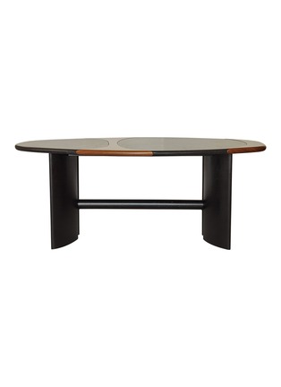 Main View - Click To Enlarge - EASTERN EDITION - Black Stone And Wood Table