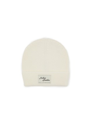 Figure View - Click To Enlarge - JOSHUA’S - Logo Patch Fisherman's Wool Fold Beanie