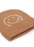 Detail View - Click To Enlarge - JOSHUA’S - Outline Smile Wool Cashmere Fold Beanie