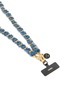 Detail View - Click To Enlarge - VENNA - Denim On Chain Phone Strap