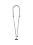 Main View - Click To Enlarge - VENNA - Heart Denim On Chain Phone Strap