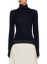 Main View - Click To Enlarge - PRADA - Polo Collar Turtleneck Cashmere Knit Top