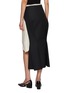 Back View - Click To Enlarge - PRADA - Open Front Fishtail Wool Midi Skirt