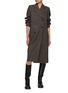 Figure View - Click To Enlarge - PRADA - Double Breasted Wool Coat