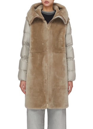 Main View - Click To Enlarge - MONCLER - Bruissin Hooded Long Parka Jacket