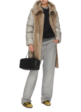 Figure View - Click To Enlarge - MONCLER - Bruissin Hooded Long Parka Jacket