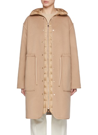 Main View - Click To Enlarge - MONCLER - Bonrepos Hooded 2-In-1 Coat